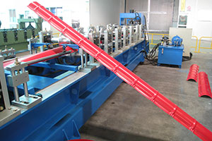 Metal Roof Ridge Cap Roll Forming Machine